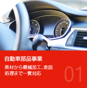 自動車部品事業-素材から機械加工、表面処理まで一貫対応